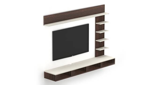 Primax Plus Wall Mounted Entertainment TV  Unit (50 Inch Size, Wenge & Frosty Finish) by Urban Ladder - Design 1 Side View - 842656