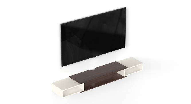 Toska Wall Mounted Entertainment  TV Unit (50 Inch Size, Wenge & Frosty Finish) by Urban Ladder - Design 1 Side View - 842718