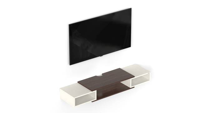 Toska Wall Mounted Entertainment  TV Unit (42 Inch Size, Wenge & Frosty Finish) by Urban Ladder - Design 1 Side View - 842721