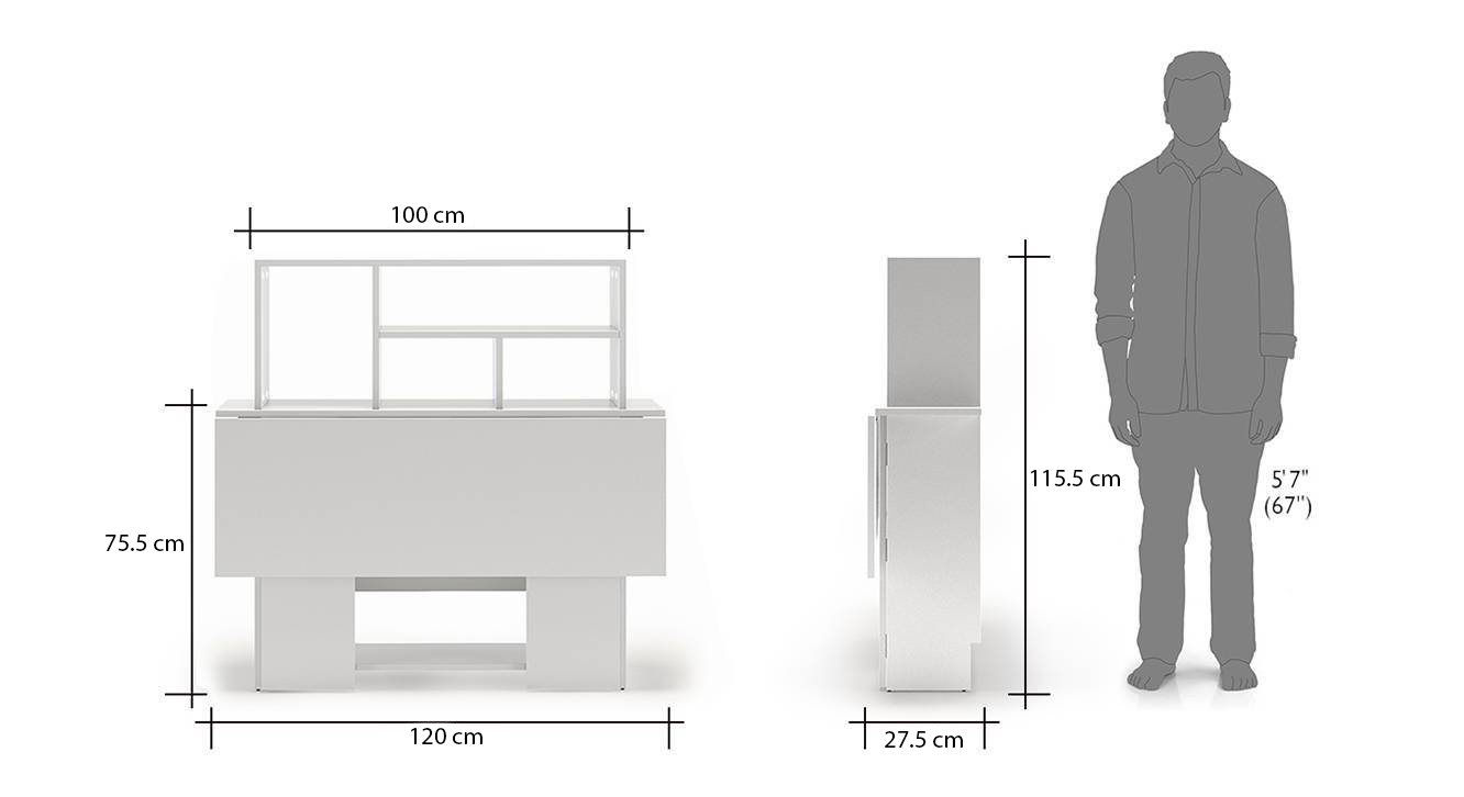 Anton study table white dim1