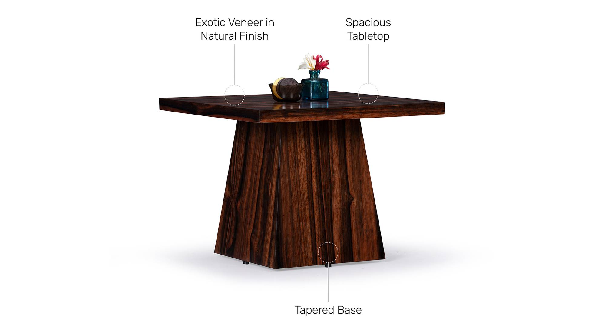 Belmont Engineered Wood Side Table in Ebony Finish Urban Ladder