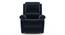 Lebowski Recliner (One Seater, Cobalt Fabric) by Urban Ladder - Front View Design 1 - 