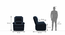 Lebowski Recliner (One Seater, Cobalt Fabric) by Urban Ladder - Dimension Design 1 - 