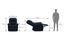 Lebowski Recliner (One Seater, Cobalt Fabric) by Urban Ladder - Dimension Design 1 - 
