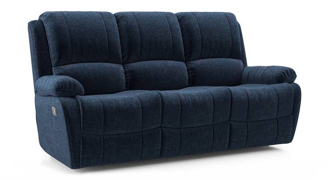 Lebowski Recliner (Three Seater, Cobalt Fabric) by Urban Ladder - Cross View Design 1 - 