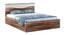 Stella King Bed With Box Storage (King Bed Size, Box Storage Type, Asian Walnut Finish) by Urban Ladder - Front View Design 1 - 844079