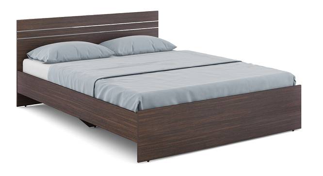 Kane King Bed In Choco walnut (Queen Bed Size, Choco Walnut Finish) by Urban Ladder - Front View Design 1 - 844080