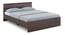 Kane King Bed In Choco walnut (Queen Bed Size, Choco Walnut Finish) by Urban Ladder - Front View Design 1 - 844080