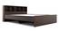 Nexon King Bed In Choco Walnut Color (Queen Bed Size, Choco Walnut Finish) by Urban Ladder - Design 1 Side View - 844084