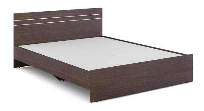 Kane King Bed In Choco walnut (Queen Bed Size, Choco Walnut Finish) by Urban Ladder - Design 1 Side View - 844089