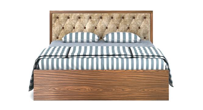 Orion Queen Bed With Box Storage (Queen Bed Size, Box Storage Type, Mexican Walnut Finish) by Urban Ladder - Design 1 Side View - 844090