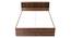 Nexon King Bed In Choco Walnut Color (Queen Bed Size, Natural Teak Finish) by Urban Ladder - Rear View Design 1 - 844102