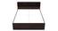 Nexon King Bed In Choco Walnut Color (King Bed Size, Choco Walnut Finish) by Urban Ladder - Rear View Design 1 - 844105