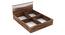 Stella King Bed With Box Storage (King Bed Size, Box Storage Type, Asian Walnut Finish) by Urban Ladder - Rear View Design 1 - 844108