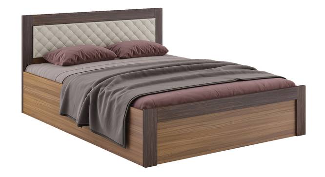 Eco Queen Bed With Box Storage (Queen Bed Size, Box Storage Type, Exotic Teak Finish) by Urban Ladder - Front View Design 1 - 844113