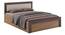 Eco Queen Bed With Box Storage (Queen Bed Size, Box Storage Type, Exotic Teak Finish) by Urban Ladder - Front View Design 1 - 844113