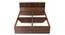 Nexon King Bed In Choco Walnut Color (Queen Bed Size, Natural Teak Finish) by Urban Ladder - Ground View Design 1 - 844118