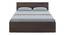 Kane King Bed In Choco walnut (King Bed Size, Choco Walnut Finish) by Urban Ladder - Design 1 Side View - 844124