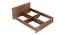 Amber King Bed In Natural Teak Finish (King Bed Size, Natural Teak Finish) by Urban Ladder - Rear View Design 1 - 844139