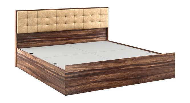 Alvin Queen Bed With Box Storage In Asian Walnut Color (King Bed Size, Box Storage Type, Asian Walnut Finish) by Urban Ladder - Front View Design 1 - 844168