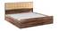 Alvin Queen Bed With Box Storage In Asian Walnut Color (Queen Bed Size, Box Storage Type, Asian Walnut Finish) by Urban Ladder - Front View Design 1 - 844170