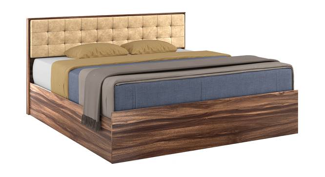 Alvin Queen Bed With Box Storage In Asian Walnut Color (King Bed Size, Box Storage Type, Asian Walnut Finish) by Urban Ladder - Design 1 Side View - 844173