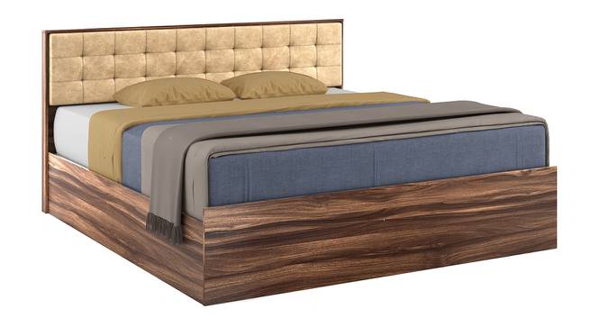 Alvin Queen Bed With Box Storage In Asian Walnut Color (Queen Bed Size, Box Storage Type, Asian Walnut Finish) by Urban Ladder - Design 1 Side View - 844175