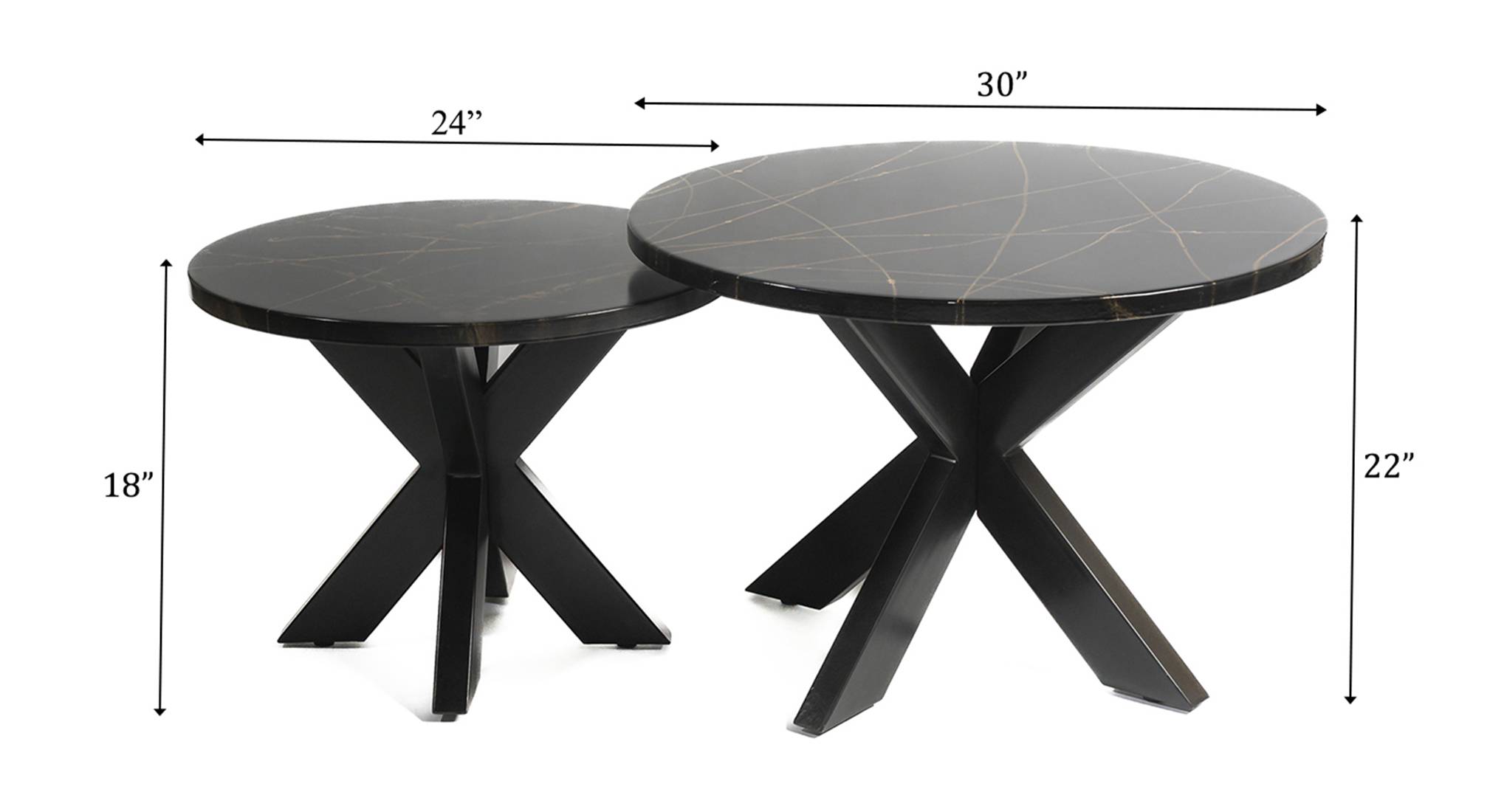 Epoxy Phantom Nested Table Urban Ladder