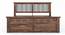 Bunai Queen Size Bed with Box Storage (Finish: Teak) (Teak Finish, King Bed Size, Box Storage Type) by Urban Ladder - - 844290