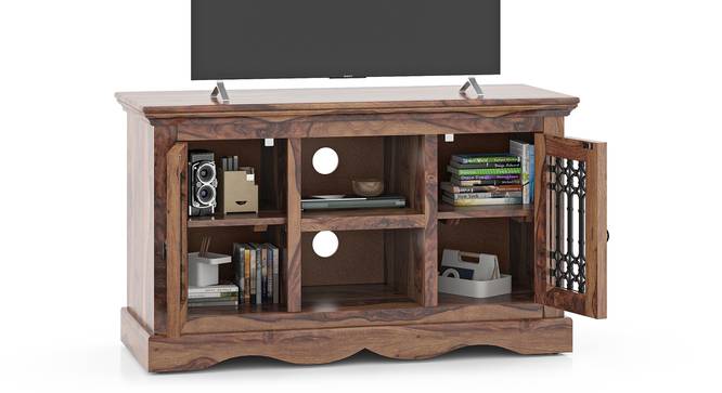 Bunai Tv Cabinet (Finish: Teak) (Teak Finish) by Urban Ladder - - 