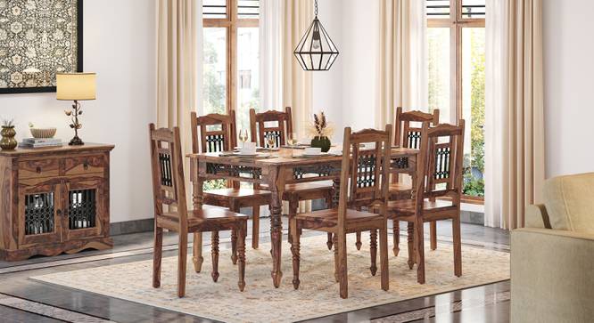 Bunai Dining chair Set of 2 (Finish: Teak) (Teak Finish) by Urban Ladder - - 