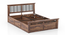 Bunai Queen Size Bed with Box Storage (Finish: Teak) (Teak Finish, King Bed Size, Box Storage Type) by Urban Ladder - - 844307