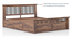 Bunai Queen Size Bed with Box Storage (Finish: Teak) (Teak Finish, Queen Bed Size, Box Storage Type) by Urban Ladder - - 844309