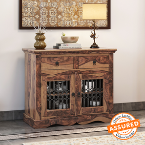 Freedom Specials Design Bunai Solid Wood Sideboard in Teak Finish