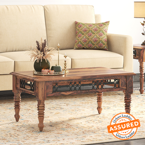 Bunai Range Freedom Design Bunai Rectangular Solid Wood Coffee Table in Teak