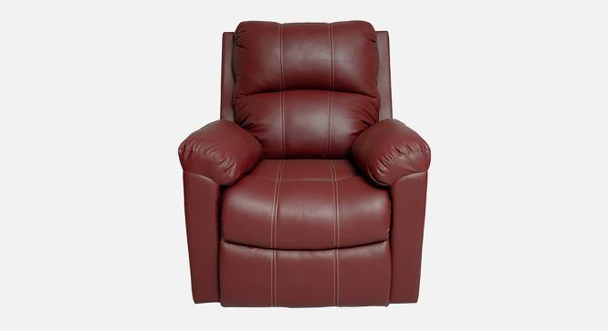 Spino Single Seater Recliner (Wine Red, One Seater) by Urban Ladder - Design 1 Side View - 844378