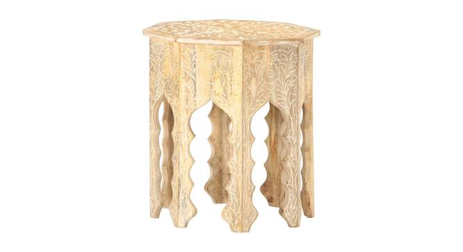 Shawndelle Solid Wood Side Table (Natural Finish) by Urban Ladder - Front View Design 1 - 844425