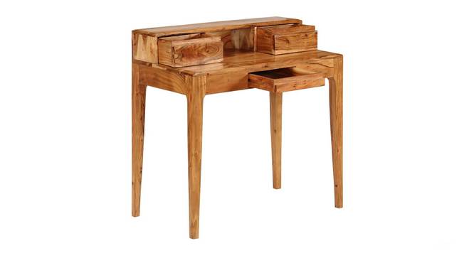 Marvella Solid Wood Study Table (Natural Finish) by Urban Ladder - Front View Design 1 - 844427