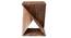 Daye Solid Wood Side Table (Rustic Teak Finish) by Urban Ladder - Design 1 Side View - 844432