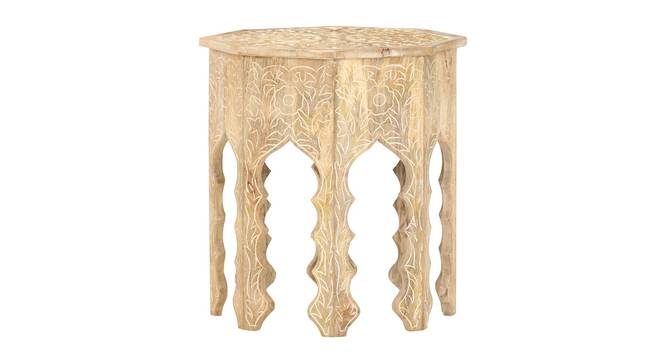 Shawndelle Solid Wood Side Table (Natural Finish) by Urban Ladder - Design 1 Side View - 844433
