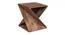 Daye Solid Wood Side Table (Rustic Teak Finish) by Urban Ladder - Ground View Design 1 - 844445