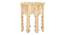 Shawndelle Solid Wood Side Table (Natural Finish) by Urban Ladder - Ground View Design 1 - 844446