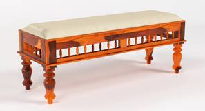 Girli Solid Wood Bench in Honey Oak Finish-image-4
