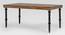 Eilis 6 Seater Solid Wood Dining Table (Rustic Teak Finish) by Urban Ladder - Front View Design 1 - 844464