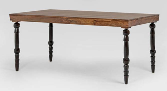 Eilidh 6 Seater Solid Wood Dining Table (Rustic Teak Finish) by Urban Ladder - Front View Design 1 - 844465
