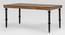 Ean 4 Seater Solid Wood Dining Table (Rustic Teak Finish) by Urban Ladder - Front View Design 1 - 844467