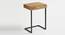 Shaunie Solid Wood Side Table (Natural & Black Finish) by Urban Ladder - Front View Design 1 - 844472