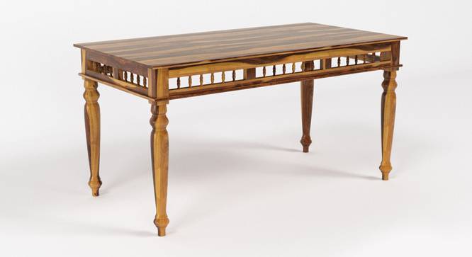 Harlin 6 Seater Dining Table (PROVINCIAL TEAK Finish) by Urban Ladder - Front View Design 1 - 844478