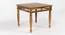 Harlin 4 Seater Dining Table (PROVINCIAL TEAK Finish) by Urban Ladder - Front View Design 1 - 844480