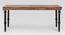 Eilidh 6 Seater Solid Wood Dining Table (Rustic Teak Finish) by Urban Ladder - Design 1 Side View - 844483